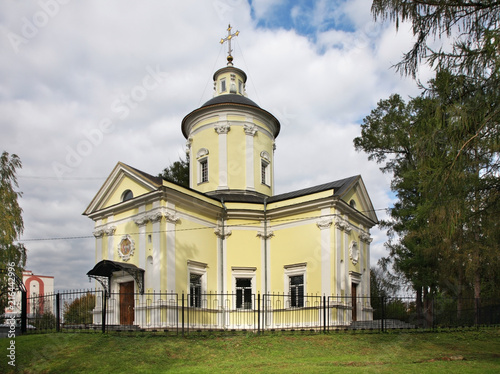 Church of Nativity of Virgin at manor Marfino. Moscow oblast. Russia