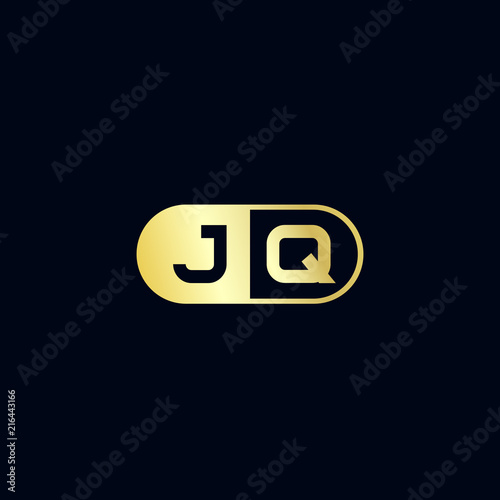 Initial Letter JQ Logo Template Design