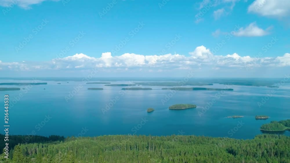 Aerial View of the Lake and Forest in South Finland Aerial View of the Lake and Forest in South Finland