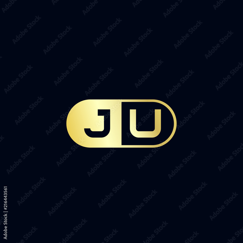 Initial Letter JU Logo Template Design Initial Letter JU Logo Template Design