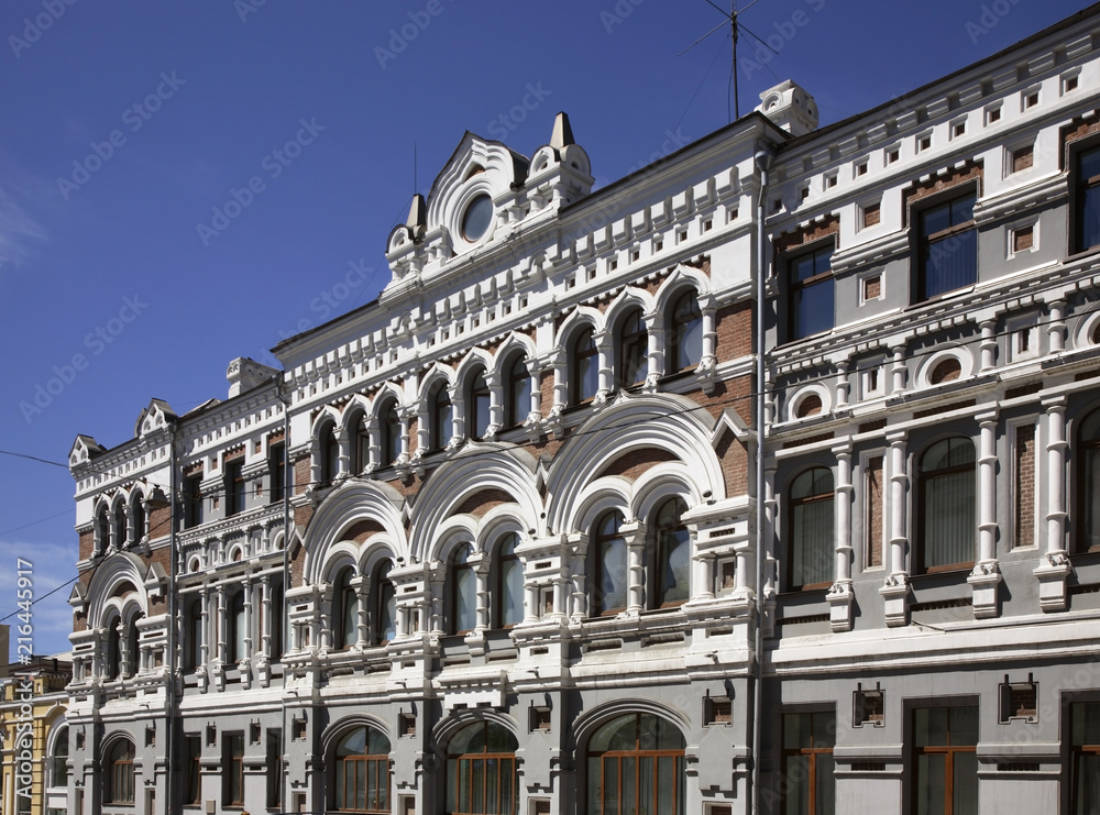 Historic building  on Svetlanskaya Street in Vladivostok. Russia