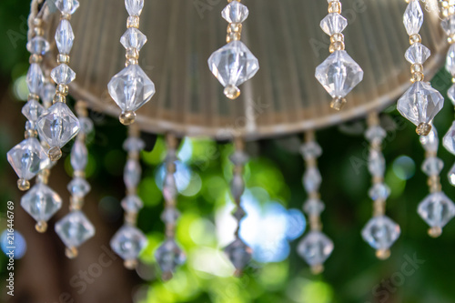 closeup shoot from good looking crystal stones - background is blurry