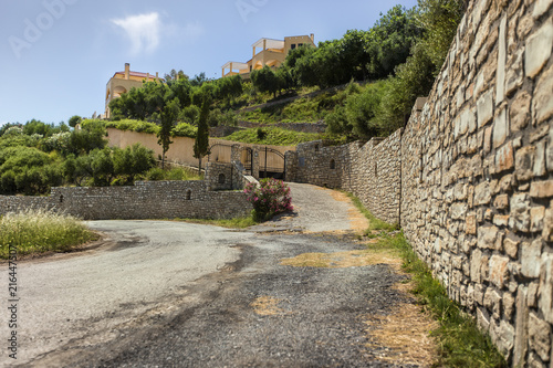 The road to private villa