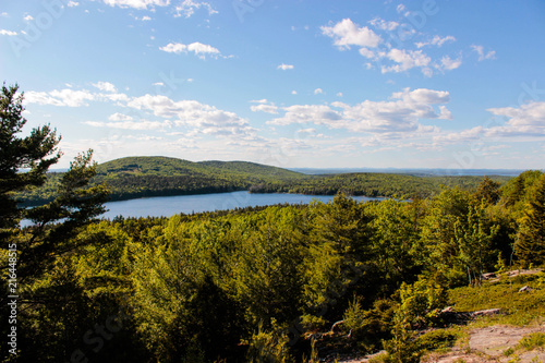 View of Lake and Forest in Acadia National Park