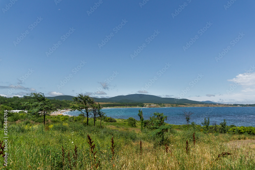 Panorama of coastline and beach of town of Ahtopol, Burgas Region, Bulgaria Panorama of coastline and beach of town of Ahtopol, Burgas Region, Bulgaria