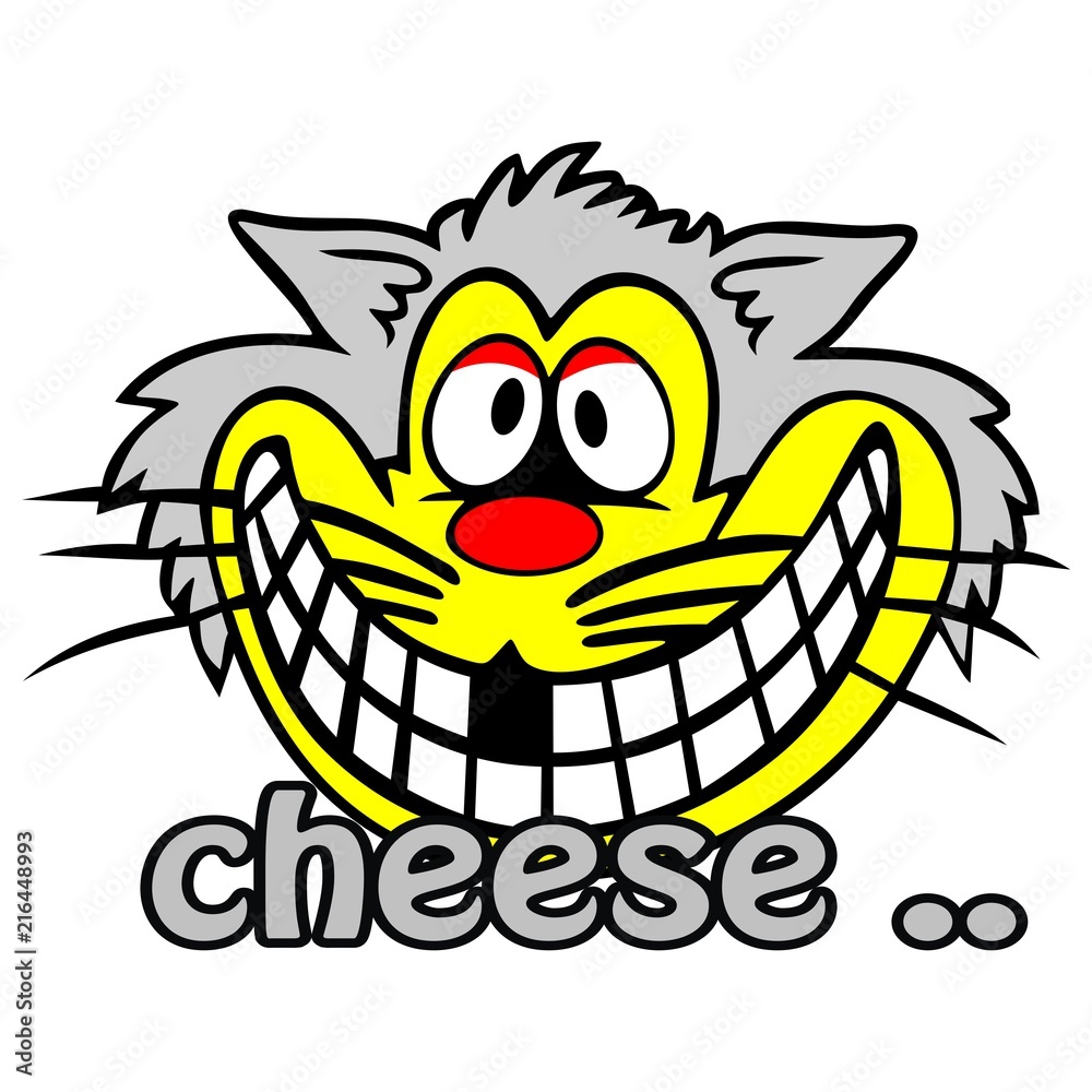 Say Cheese Smile Mouse Stock Vector | Adobe Stock