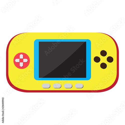 Isolated portable videogame console icon