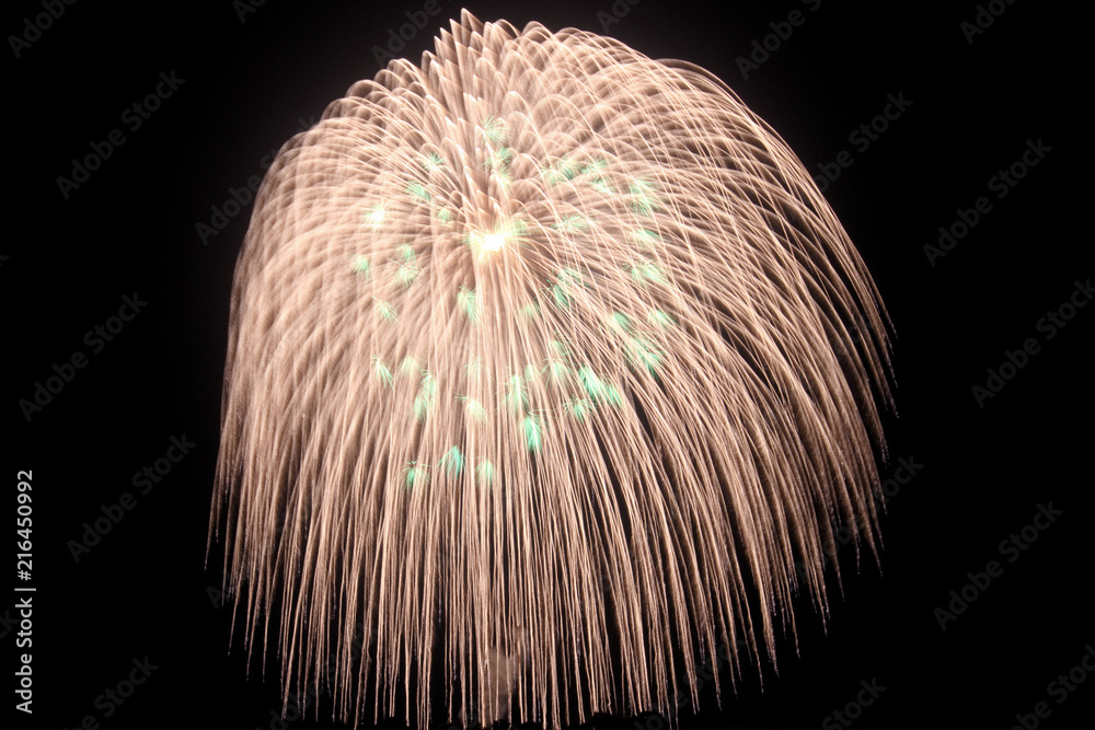 古河花火大会三尺玉stock Photo Adobe Stock