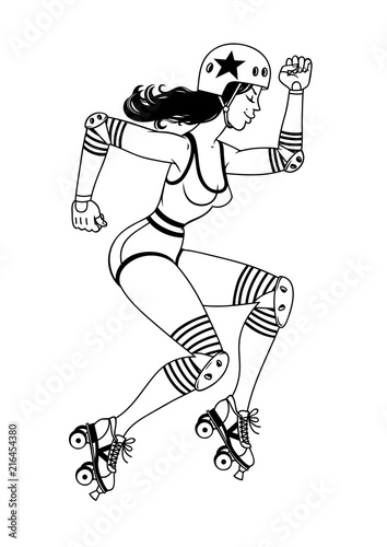 Roller4/Roller derby girl.
