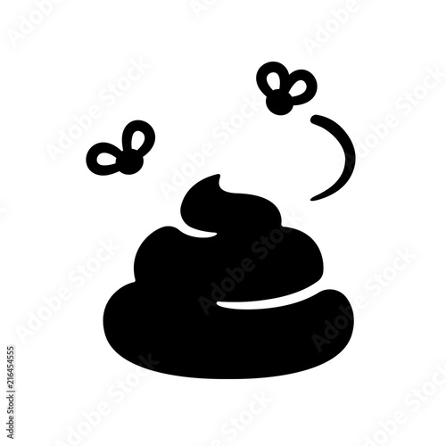 Simple poop icon photo