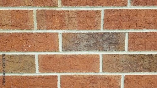 brick wall red