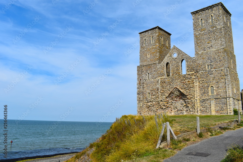 Plan a great day out exploring Reculver - English heritage site. Herne Bay, Kent, England