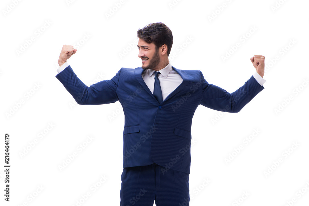 Young businessman isolated on whie background Young businessman isolated on whie background