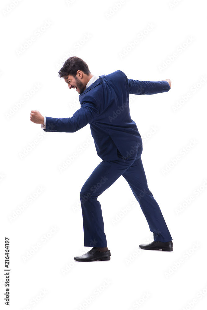 Young businessman isolated on whie background Young businessman isolated on whie background