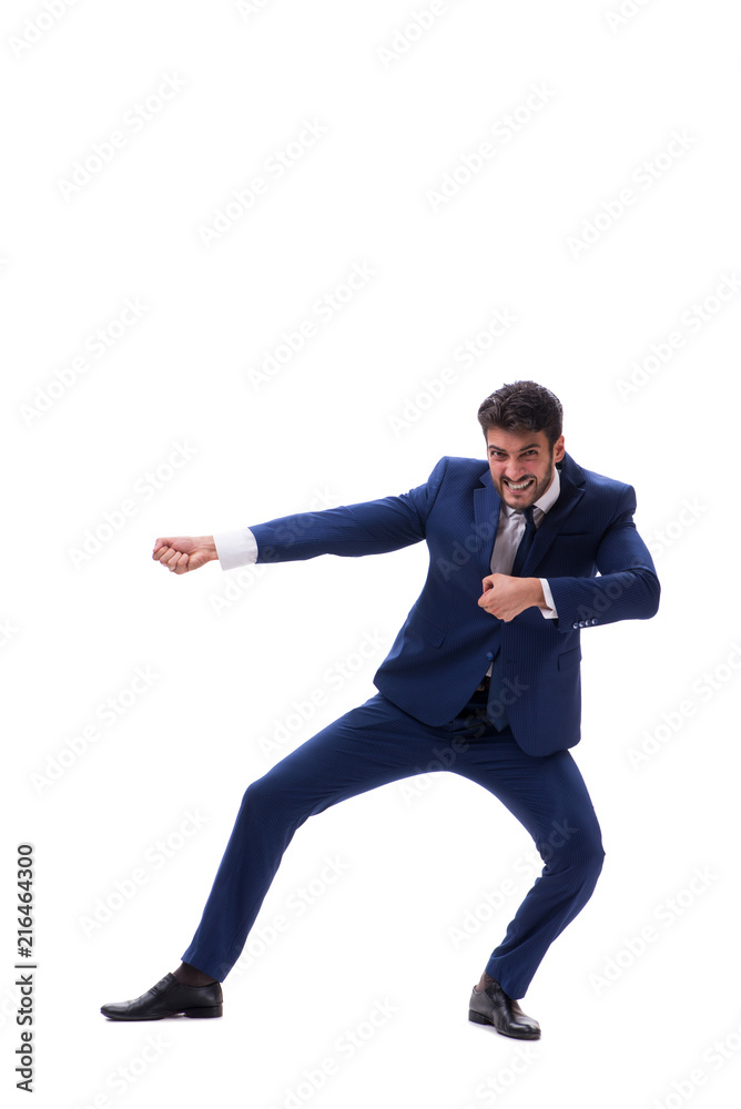 Young businessman isolated on whie background Young businessman isolated on whie background