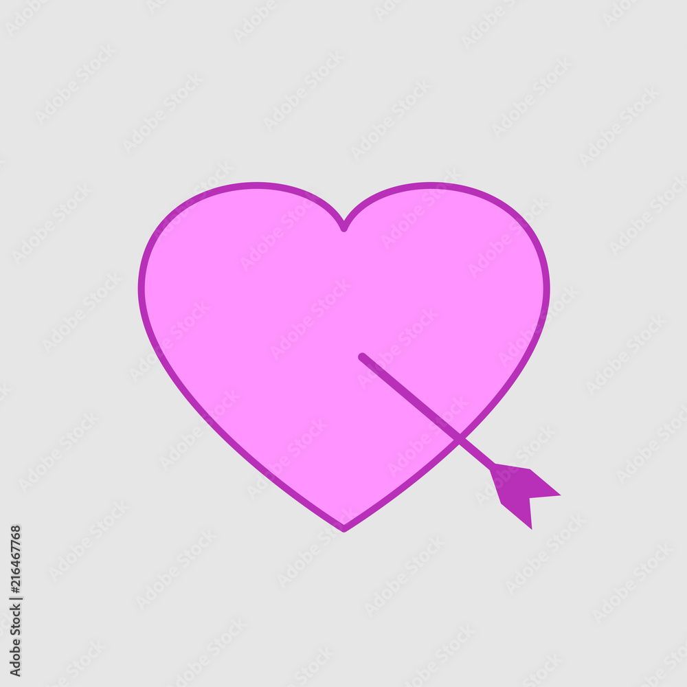 Heart icon sign