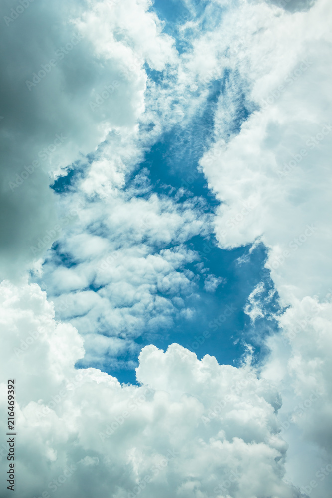 White clouds in blue sky. White clouds in blue sky.