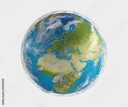 world planet earth 3d-illustration. elements of this image furnished by NASA