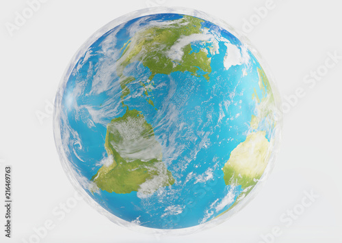 world planet earth 3d-illustration. elements of this image furnished by NASA © wetzkaz