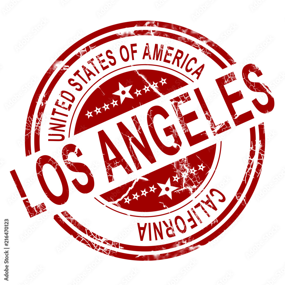 Los Angeles with white background Los Angeles with white background