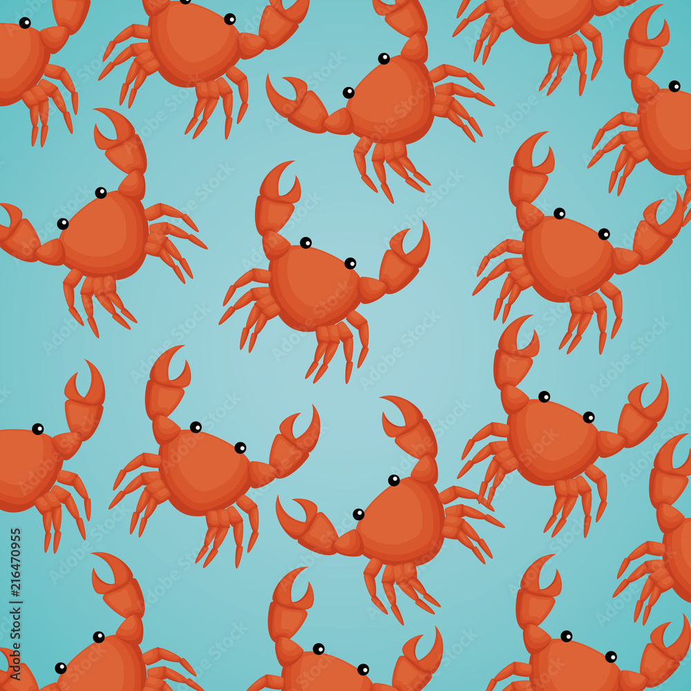 crabs sea pattern background crabs sea pattern background