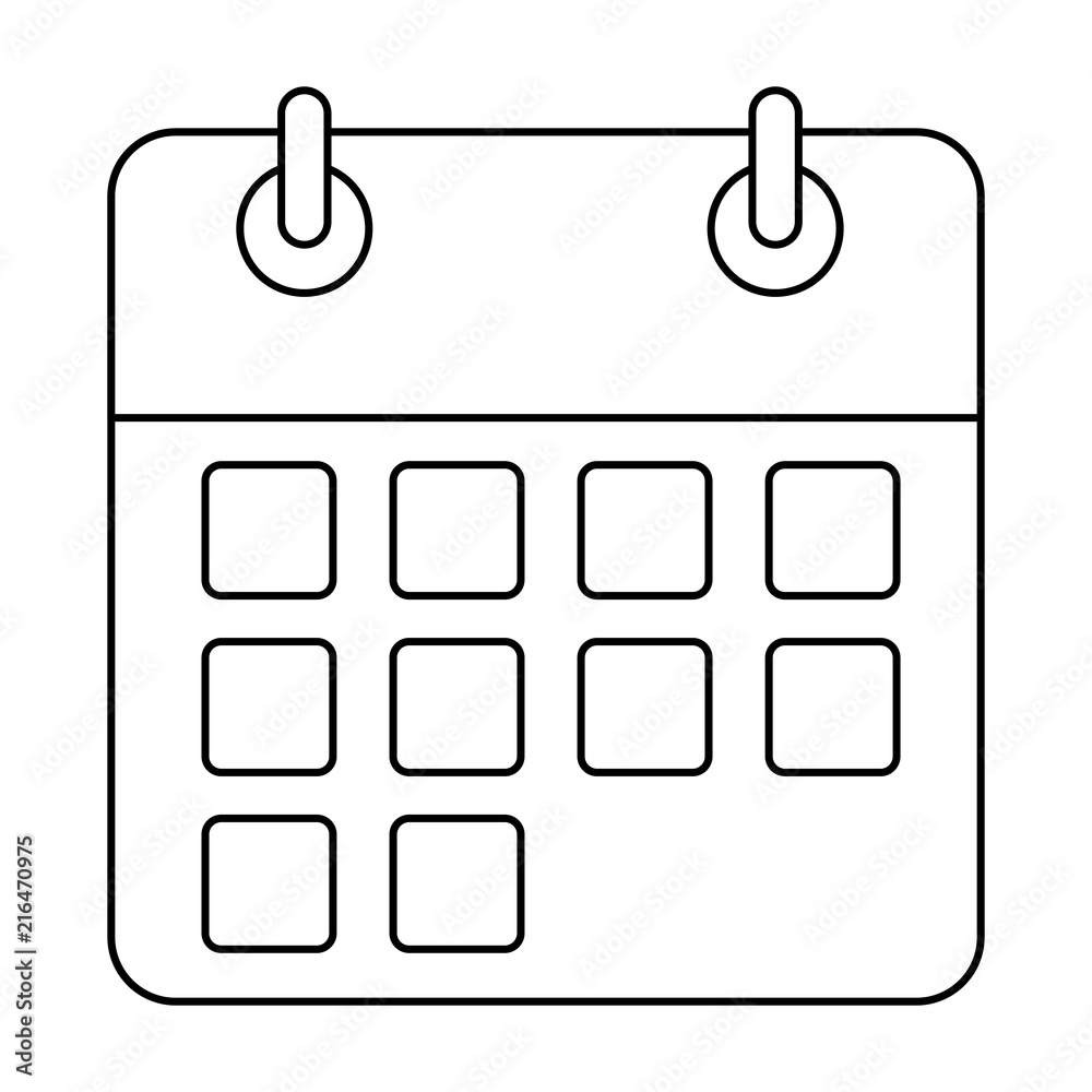 calendar reminder isolated icon calendar reminder isolated icon