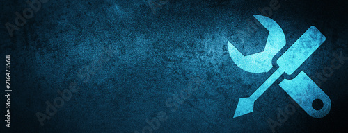 Wallpaper Mural Settings icon special blue banner background Torontodigital.ca