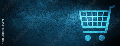 Ecommerce icon special blue banner background
