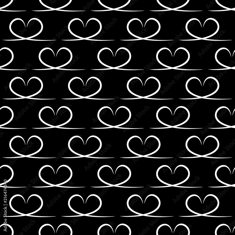Heart seamless pattern Heart seamless pattern