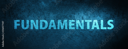 Fundamentals special blue banner background
