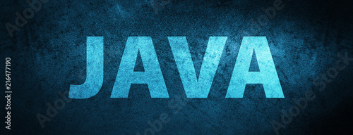 Java special blue banner background photo