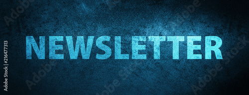 Newsletter special blue banner background