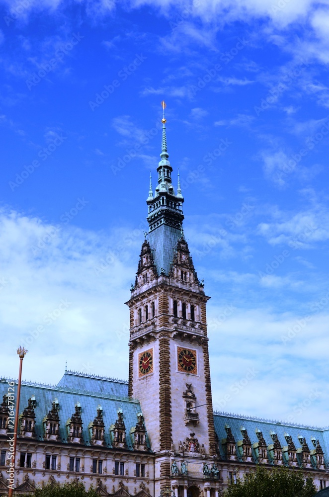 Hôtel de ville de Hambourg (Allemagne)

