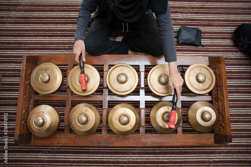 Gamelan player