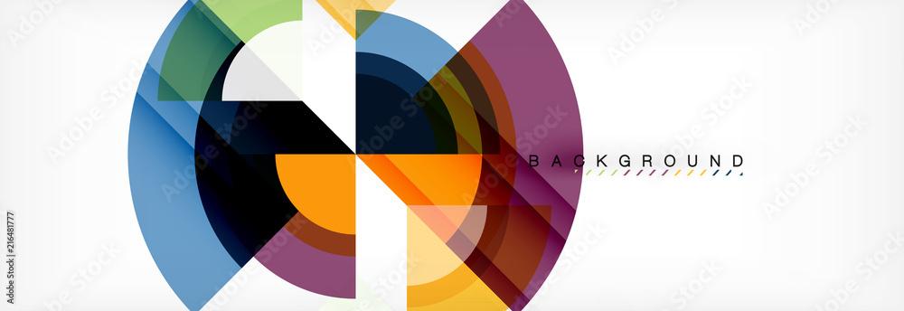 Vector circular geometric abstract background Vector circular geometric abstract background
