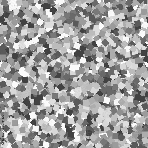 Glitter seamless texture. Adorable silver particles. Endless pattern made of sparkling squares. Fanc