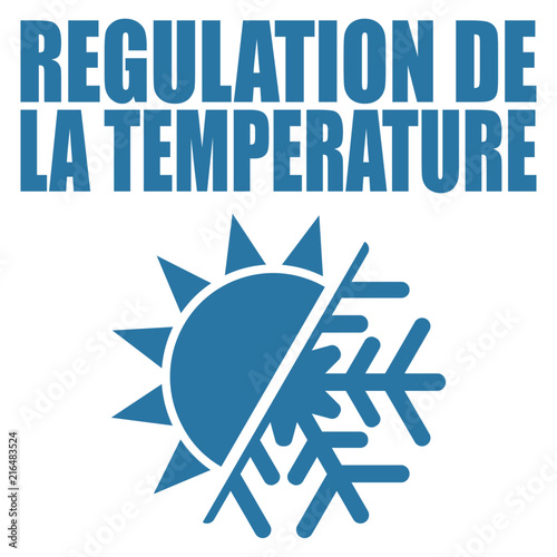Logo régulation de la température.