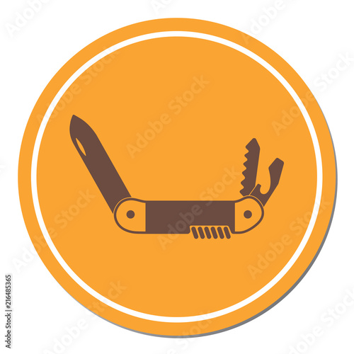 Camping knife icon