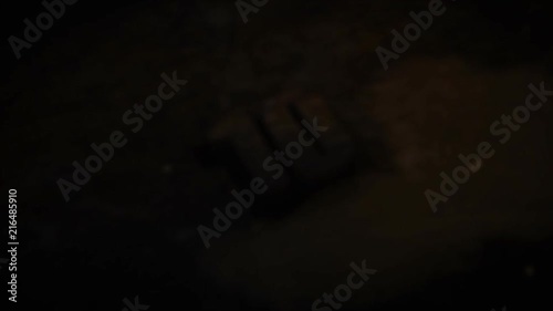 Top ten intro and countdown animation - industrial, rusty metal template with fire particles