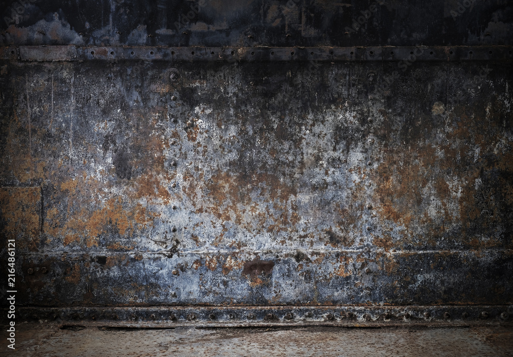 Fototapeta premium Rust on old metal texture background