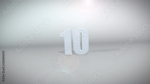 Top ten intro and countdown animation