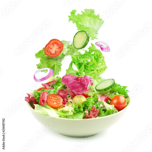 vegetable salad isolated