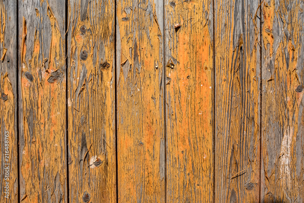 Fototapeta premium Orangenes Holz Vintage Retro Alt