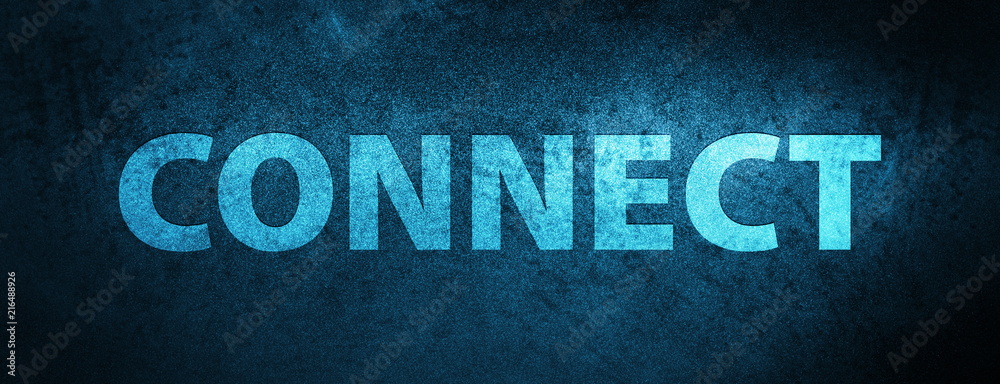 Connect special blue banner background - obrazy, fototapety, plakaty 