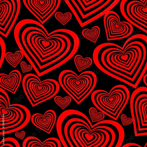 Seamless heart pattern