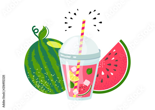 fresh watermelon summer lemonade