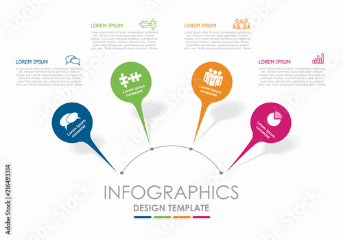 Infographic design template with place for your data. Vector illustration.