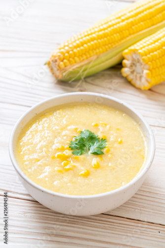 Plakat w ramie corn soup bowl