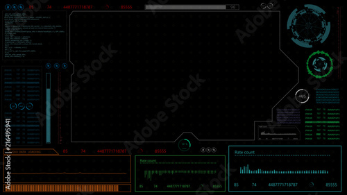 Futuristic infographic elements.HUD background animation.Digital interface for head up display.HUD element.Technology background.HUD.