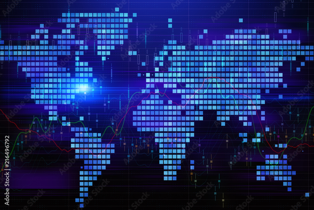 Global business and finance concept Global business and finance concept